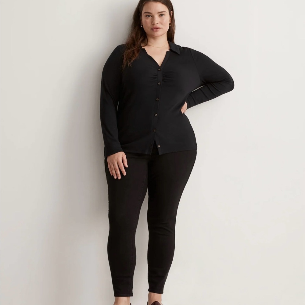 LIKE NEW Madewell Black Frost Plus Size Denim Jeans